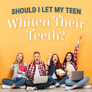 Cornelius' dentist, Dr. Ryan Whalen at Whalen Dentistry, talks to parents about when it’s safe for teenagers to whiten their teeth and why professional treatments are best.